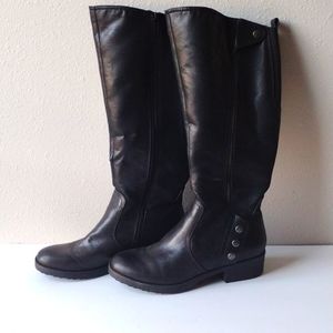Baretraps Wide Calf Boots Black - Size 11